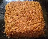 A picture of step 5 of Kunafa (Vermicelli Kunafa).