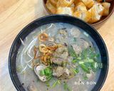 Hình bước làm 3 của món Cháo Hàu Nấm Rơm