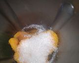 A picture of step 2 of Mango shake.