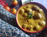A picture of step 5 of Jackfruit kofta curry.