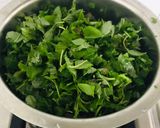 A picture of step 2 of Thotakura allam karam/Amaranth leaves curry cooked in milk#greenveg.