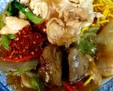 รูปขั้นตอนการทำที่ 9 ของ เส้นเหลืองทอดกรอบราดหน้าไก่