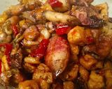 Foto langkah ke 8 dari resep Baby cumi masak pedas.