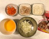 鮮蝦蔬菜蛋煎餅（也能做寶寶副食品）的食譜步驟1照片