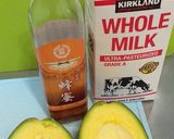 冰涼酪梨牛奶的食譜步驟1照片