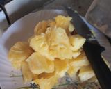 A picture of step 3 of Pineapple mixed with dates# author marathon.