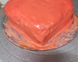 A picture of step 13 of Valentine's Heart Cake.