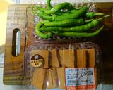 豆乾五花肉絲炒糯米椒的食譜步驟1照片