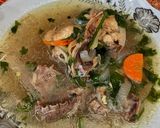 Gambar langkah 4 resipi Sup Ayam Simple.