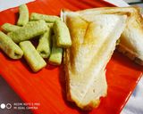 A picture of step 4 of Peas sandwich.
