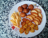 Foto del paso 6 de la receta: Combinado de fritos: manzana🍎 y plátano🍌 fritos🍳