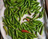A picture of step 1 of Greenchilli Achar.