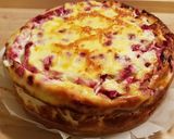Pas rețetă Cheesecake cu coacăze roșii și aluat pufos (gluten free) 6 fotografie