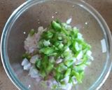 A picture of step 1 of Paneer stuffed rolls.