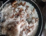 A picture of step 4 of Walnut white pulao.