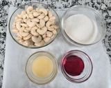 A picture of step 1 of Rose Kaju Katli.