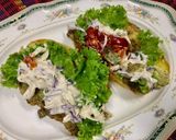 Gambar langkah 4 resipi Roti john daging homemade.