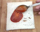 A picture of step 2 of Tricolour Paneer Toast 📌.