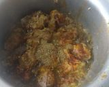 A picture of step 3 of Gobhi gosht /mutton with cauliflower.