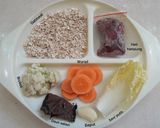 Foto langkah ke 2 dari resep Mpasi 4⭐ 9M+ bubur oatmeal kuah sayur 🌾🐥🥕🍂🧀🍾.