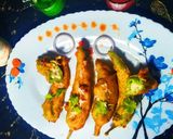 A picture of step 10 of Bharwa Mirch Pakora.