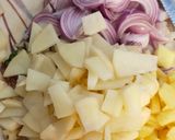 A picture of step 1 of Veg. Pulao.