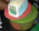 Foto langkah ke 7 dari resep Blue ombre cake.