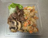 A picture of step 5 of Japanese Salmon Fried Rice.