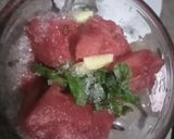 A picture of step 1 of Watermelon juice.