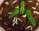 A picture of step 3 of Lala gosht.