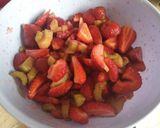 Epres-rebarbarás, teljes kiőrlésű pite recept fázis 1 fotója