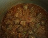A picture of step 4 of Beef Kofta pulao.