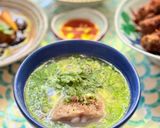 Hình bước làm 3 của món Canh Khoai Mỡ Nấu Sườn Non