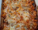 A picture of step 4 of Baked Rigatoni and Meatballs.