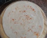 A picture of step 1 of Bell parathas.