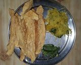 A picture of step 14 of Gujarati famous breakfast Fafda and Sambharo.