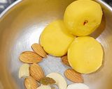 A picture of step 3 of Rakhi Special Mawa Stuffed Plum Gulab Jamun : No Oil, No Ghee.