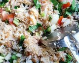 รูปขั้นตอนการทำที่ 4 ของ ข้าวผัดปลาอินทรีเค็ม