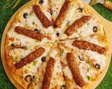 A picture of step 8 of Chicken Kabab Pizza 🍕🍕.