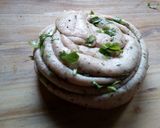 A picture of step 2 of Laccha(layered) Roti#wheatflour.