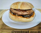 Foto del paso 7 de la receta Hamburguesa ahumada de pollo con cebolla