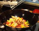 A picture of step 4 of Chicken Manchurian.