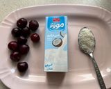 عکس مرحله 1 از دستور اسموتی گیلاس و نارگیل