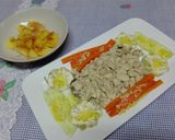 Foto del paso 7 de la receta Pollo encebollado con verduras al vapor en Thermomix