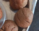 A picture of step 6 of Barley flour baati.