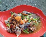 Foto langkah ke 6 dari resep Oseng ikan asin bawis,buncis lombok ijo.
