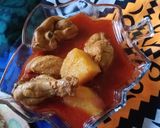 A picture of step 8 of Chicken korma.
