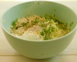 A picture of step 1 of Millets-Packed Farali Dhokla.