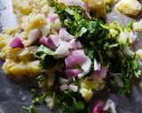 A picture of step 1 of Aloo sandwich.
