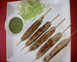 A picture of step 10 of Shakarkand seekh kebabs.